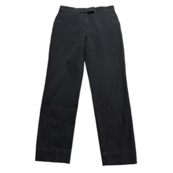 COS Black Knit Textured Cotton-Blend Straight Leg Trousers 40 - Picture 8 of 8